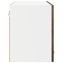 Hængeskab 2 pcs Røget eg 60 x 31 x 40 cm Konstrueret træ