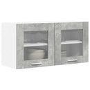 Hængeskab Beton grå og hvid 80 x 31 x 40 cm Konstrueret træ