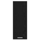 Hængeskab 2 pcs Sort Eg og Hvid 30 x 31 x 80 cm Konstrueret træ