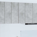 Hængeskab med dør 2 pcs Beton grå og hvid 30 x 31 x 80 cm