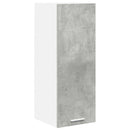 Hængeskab med dør 2 pcs Beton grå og hvid 30 x 31 x 80 cm