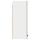Hængeskab med dør 2 pcs Gammelt træ og Hvid 30 x 31 x 80 cm