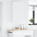 Hængeskab med opbevaring Hvid 40 x 31 x 80 cm Konstrueret træ