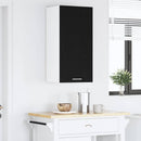 Hængeskab Riga Sort Eg og Hvid 40 x 31 x 80 cm Konstrueret træ