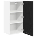 Hængeskab Riga Sort Eg og Hvid 40 x 31 x 80 cm Konstrueret træ