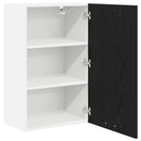 Hængeskab Sort Eg og Hvid 50 x 31 x 80 cm Konstrueret træ