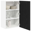 Hængeskab Sort Eg og Hvid 50 x 31 x 80 cm Konstrueret træ