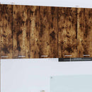 Hængeskab Røget Eg og Hvid 50 x 31 x 80 cm Konstrueret træ
