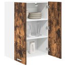 Hængeskab med dør Røget eg 60 x 31 x 80 cm Konstrueret træ
