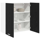 Hængeskab Sort eg 80 x 31 x 80 cm Konstrueret træ