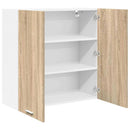 Hængeskab med dør Sonoma eg 80 x 31 x 80 cm Konstrueret træ