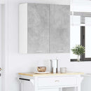 Hængeskab Beton Grå 80 x 31 x 80 cm Konstrueret træ