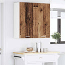 Hængeskab med dør Gammelt træ 80 x 31 x 80 cm Konstrueret træ