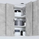 Hængeskab Beton grå og hvid 57 x 57 x 80 cm Konstrueret træ