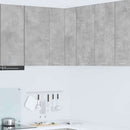 Hængeskab Beton grå og hvid 57 x 57 x 80 cm Konstrueret træ