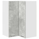 Hængeskab Beton grå og hvid 57 x 57 x 80 cm Konstrueret træ