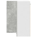 Hængeskab Beton grå og hvid 57 x 57 x 80 cm Konstrueret træ