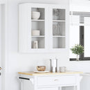 Hængeskab med dør 2 pcs Hvid 40 x 31 x 80 cm Konstrueret træ