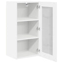 Hængeskab med dør 2 pcs Hvid 40 x 31 x 80 cm Konstrueret træ