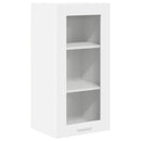 Hængeskab med dør 2 pcs Hvid 40 x 31 x 80 cm Konstrueret træ
