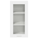 Hængeskab med dør 2 pcs Hvid 40 x 31 x 80 cm Konstrueret træ