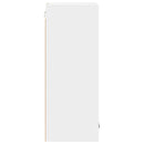 Hængeskab med dør 2 pcs Hvid 40 x 31 x 80 cm Konstrueret træ
