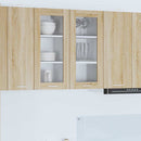 Hængeskab 2 pcs Sonoma eg 40 x 31 x 80 cm Konstrueret træ