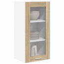 Hængeskab 2 pcs Sonoma eg 40 x 31 x 80 cm Konstrueret træ