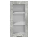Hængeskab 2 pcs Beton Grå 40 x 31 x 80 cm Konstrueret træ