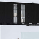 Hængeskab Sort eg 60 x 31 x 80 cm Konstrueret træ