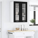 Hængeskab Sort eg 60 x 31 x 80 cm Konstrueret træ