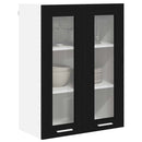 Hængeskab Sort eg 60 x 31 x 80 cm Konstrueret træ