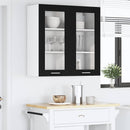 Hængeskab Sort eg 80 x 31 x 80 cm Konstrueret træ