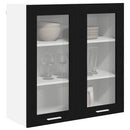 Hængeskab Sort eg 80 x 31 x 80 cm Konstrueret træ