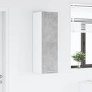 Hængeskab med dør Beton Grå 30 x 31 x 100 cm Konstrueret træ