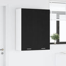 Hængeskab med dør Sort eg 80 x 31 x 100 cm Konstrueret træ