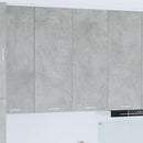 Hængeskab med dør Beton Grå 80 x 31 x 100 cm Konstrueret træ