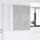 Hængeskab med dør Beton Grå 80 x 31 x 100 cm Konstrueret træ