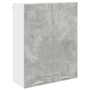 Hængeskab med dør Beton Grå 80 x 31 x 100 cm Konstrueret træ