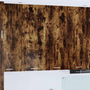 Hængeskab med dør Røget eg 80 x 31 x 100 cm Konstrueret træ