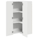 Hængeskab Hvid 57 x 57 x 100 cm Konstrueret træ