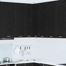 Hængeskab Sort Eg og Hvid 57 x 57 x 100 cm Konstrueret træ