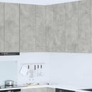 Hængeskab Beton grå og hvid 57 x 57 x 100 cm Konstrueret træ