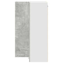 Hængeskab Beton grå og hvid 57 x 57 x 100 cm Konstrueret træ