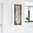 Hængeskab med dør Røget eg 40 x 31 x 100 cm Konstrueret træ