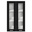 Hængeskab Sort eg 60 x 31 x 100 cm Konstrueret træ
