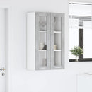 Hængeskab med dør Beton Grå 60 x 31 x 100 cm Konstrueret træ