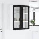 Hængeskab Sort eg 80 x 31 x 100 cm Konstrueret træ