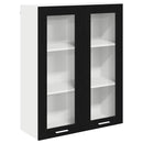 Hængeskab Sort eg 80 x 31 x 100 cm Konstrueret træ