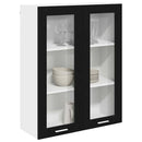Hængeskab Sort eg 80 x 31 x 100 cm Konstrueret træ